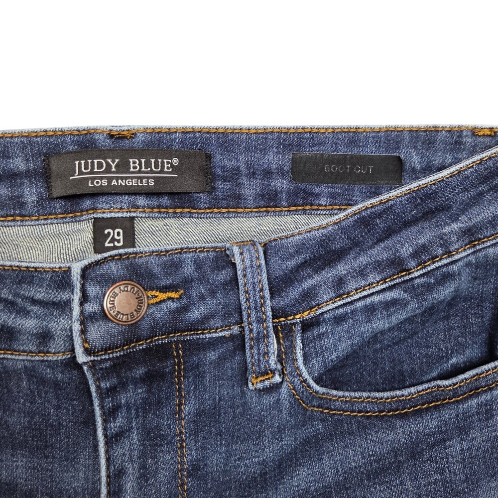 Judy Blue Collins Mid Rise Classic Bootcut Jeans Womens 29 Super Stretch - Picture 8 of 10